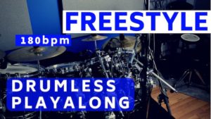 Freestyle Drum Track, play along, drumless, minus drums