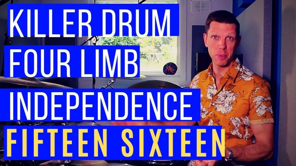 KILLER Hi-hat Pedal Drum Groove in Fifteen Sixteen, odd time, limb independence