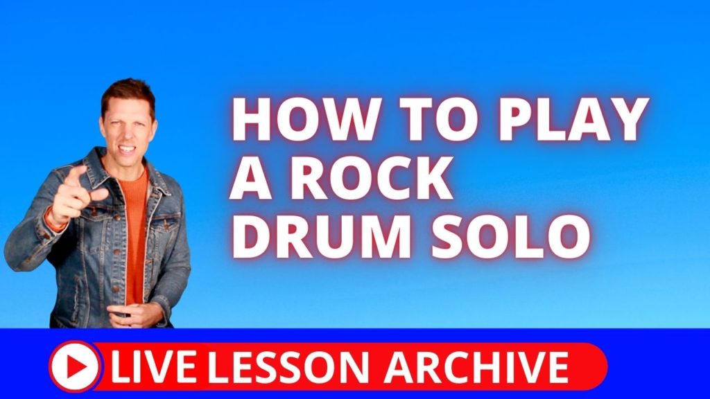 How to play a rock drum solo, improvised drum solo