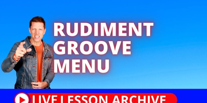 Rudiment Groove Menu