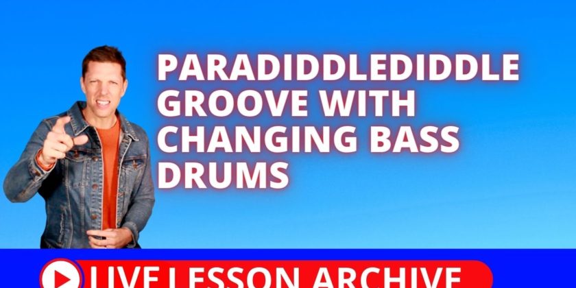 Paradiddlediddle Groove With Changing Bass Drums