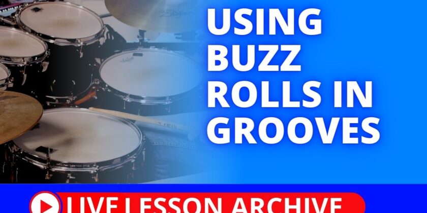 Using Buzz Rolls In Grooves