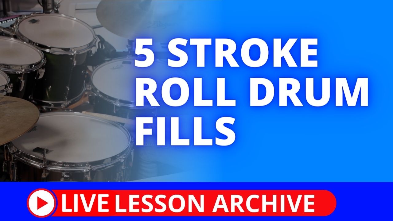 5 stroke roll drum fills lesson | Total Drummer | Online Drum Lessons