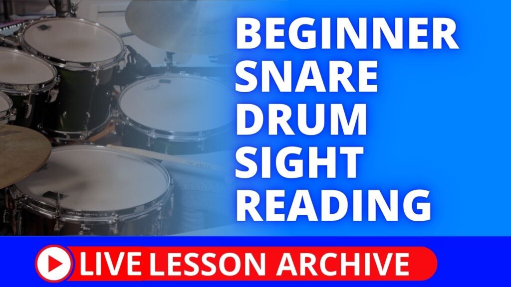 Beginner Snare Drum Reading